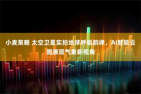 小麦策略 太空卫星实拍地球呼吸韵律,AI智能云图展现气象新视角