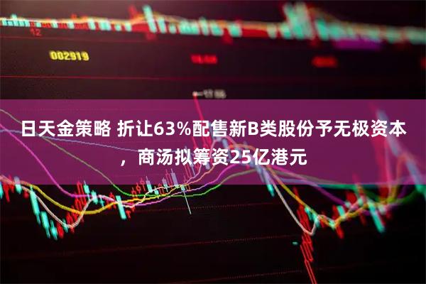 日天金策略 折让63%配售新B类股份予无极资本，商汤拟筹资25亿港元